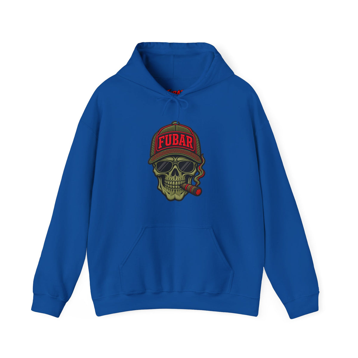 FUBAR Skull Hoodie – Tactical Skull & Rifle Graphic Pullover
