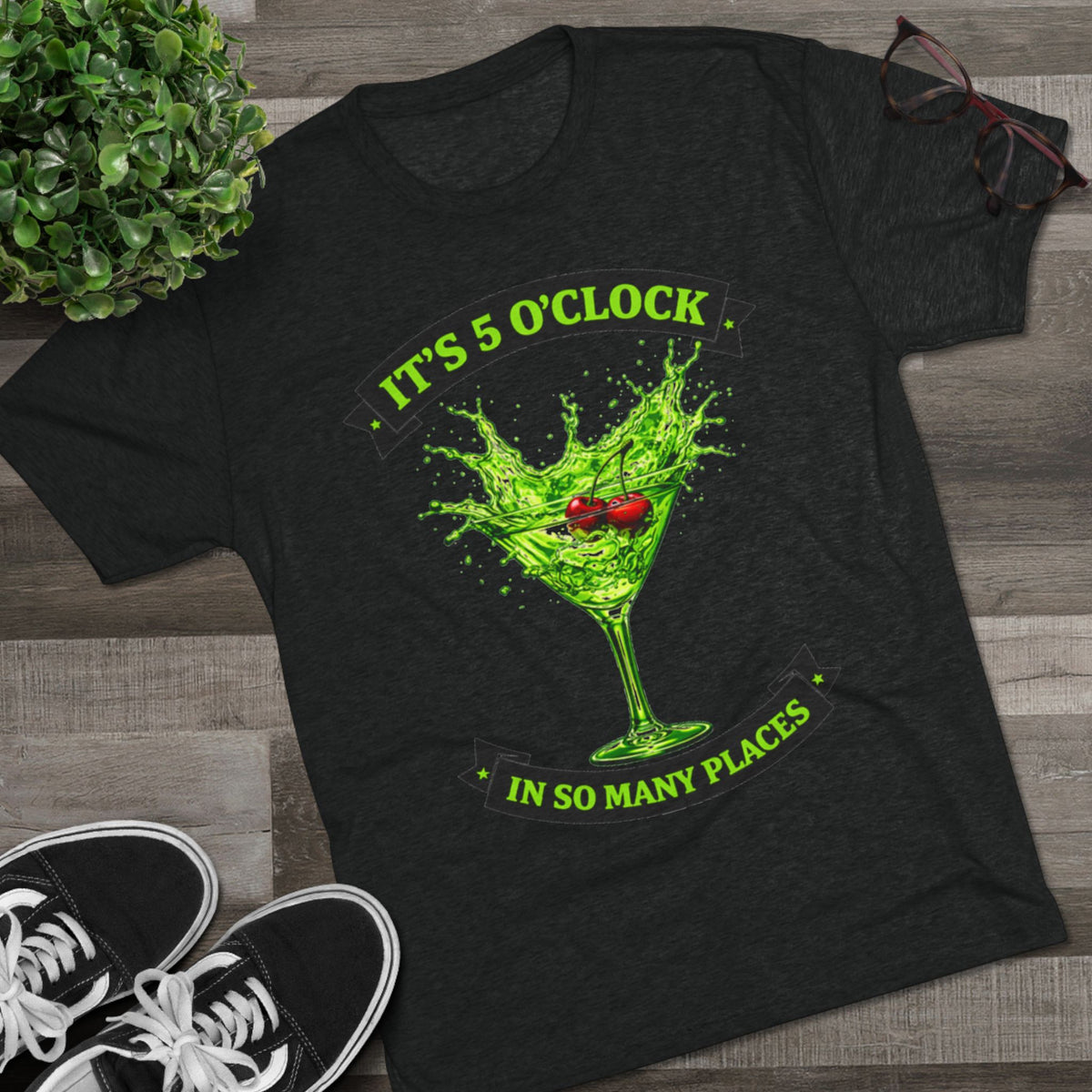 "It's 5 O'Clock in So Many Places" Green Martini