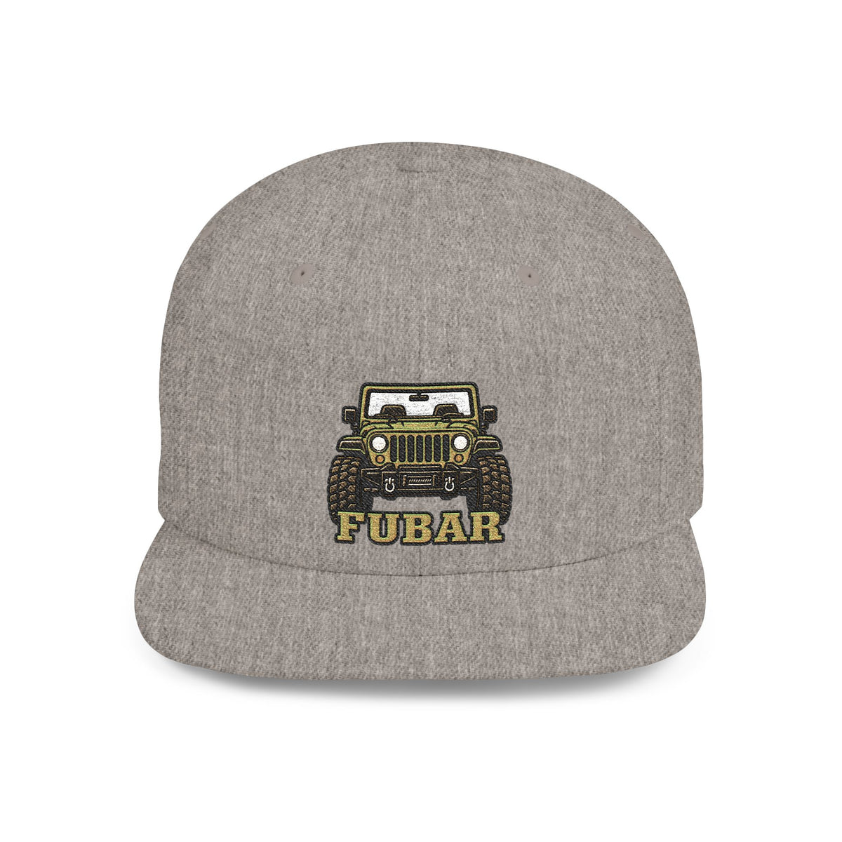 FUBAR Jeep Flat Bill Snapback Hat