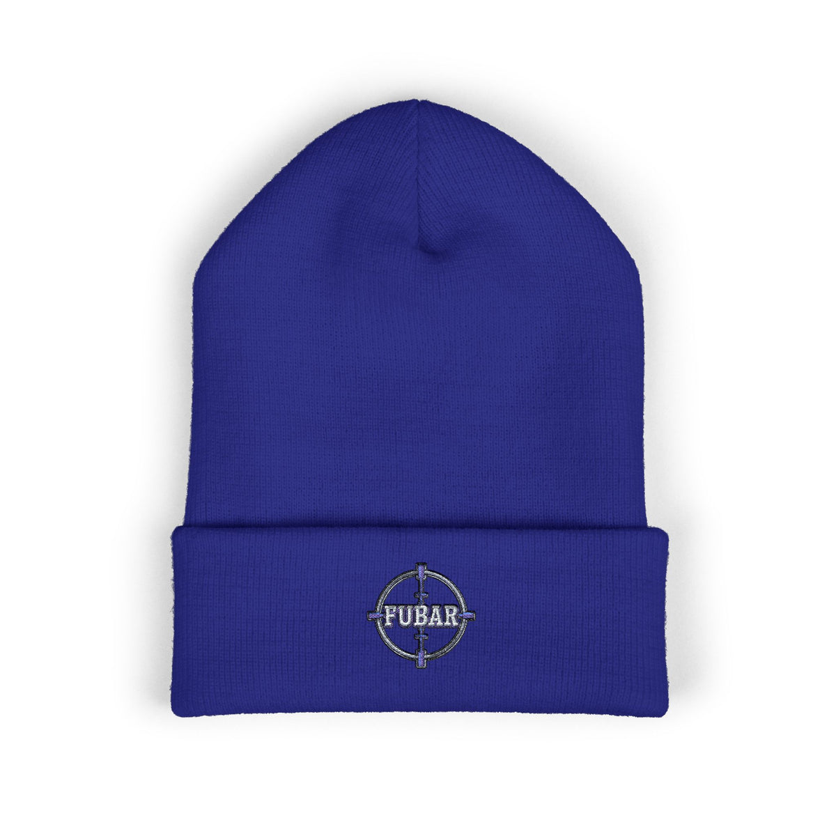 Embroidered FUBAR Crosshair Cuffed Beanie