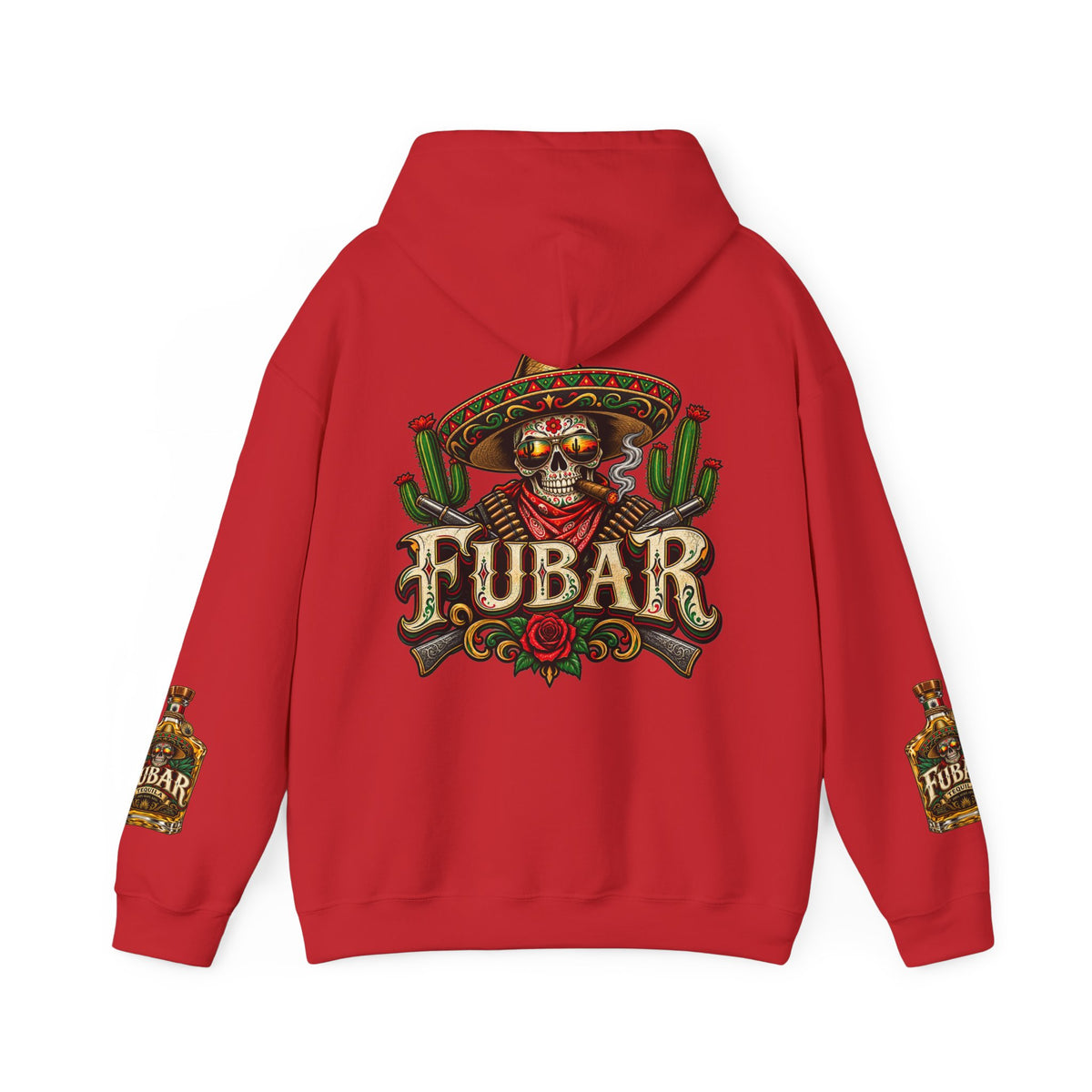 FUBAR Skull Hoodie – Day of the Dead Party Pullover