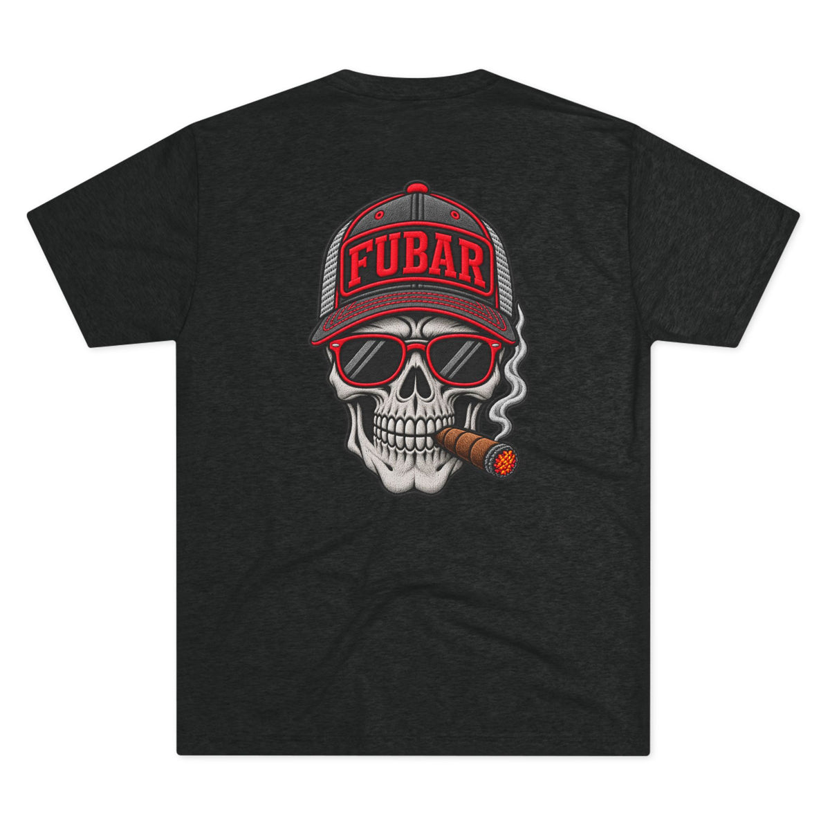 Classic FUBAR Skull (Black Tee)