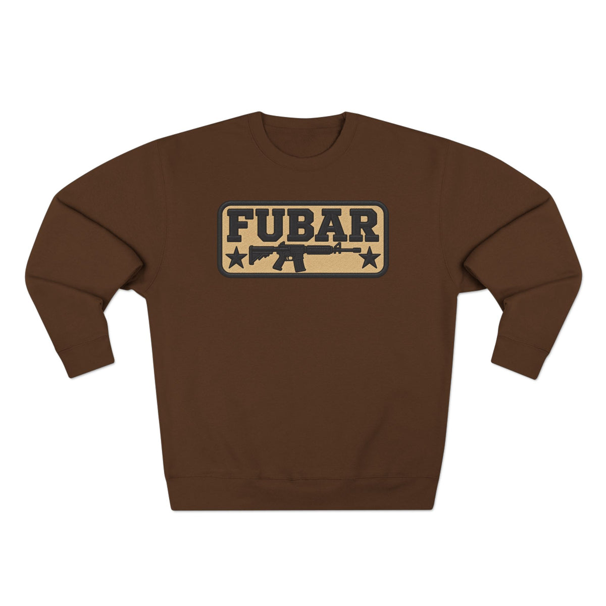 FUBAR Tactical Sweatshirt — Military-Inspired Crewneck with Rifle & Pistol Graphic