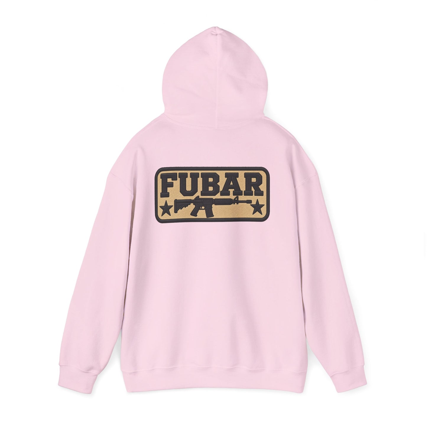 Military-Inspired Gun Graphic Pullover
