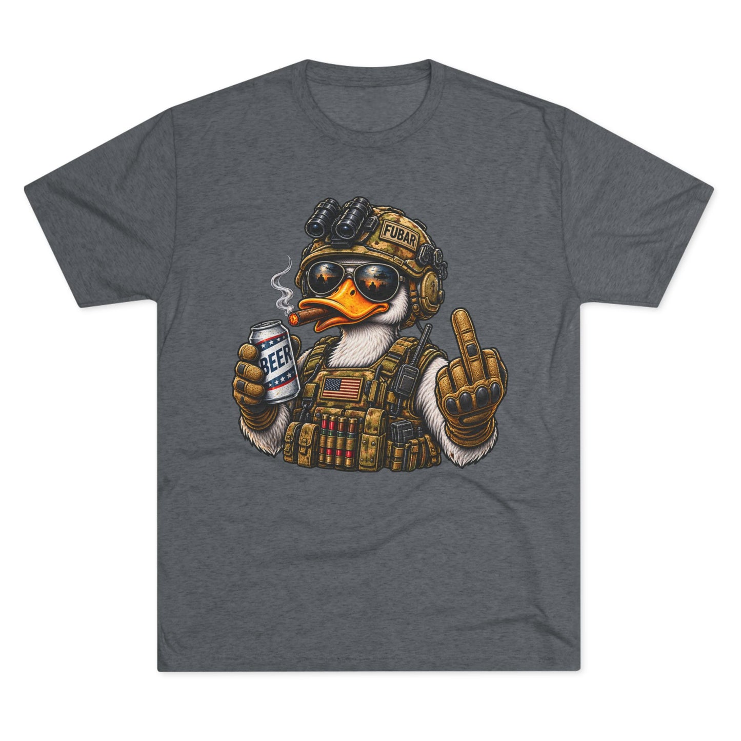 Tactical Duck Graphic Tee with 'FUBAR' Crest