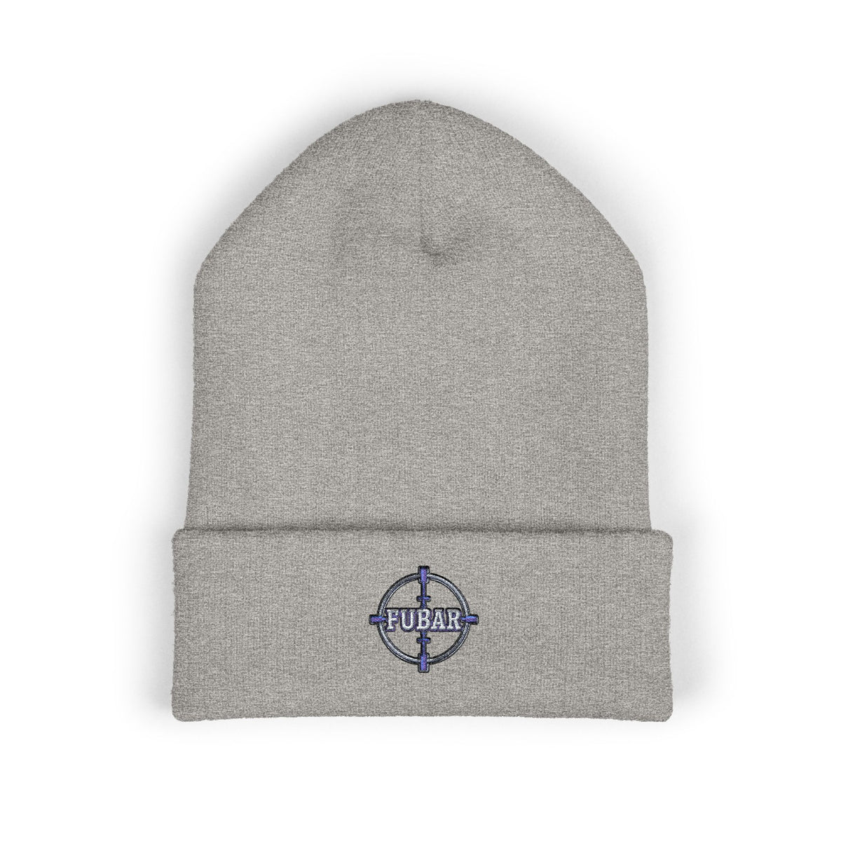 Embroidered FUBAR Crosshair Cuffed Beanie
