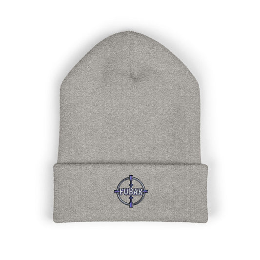 Embroidered FUBAR Crosshair Cuffed Beanie