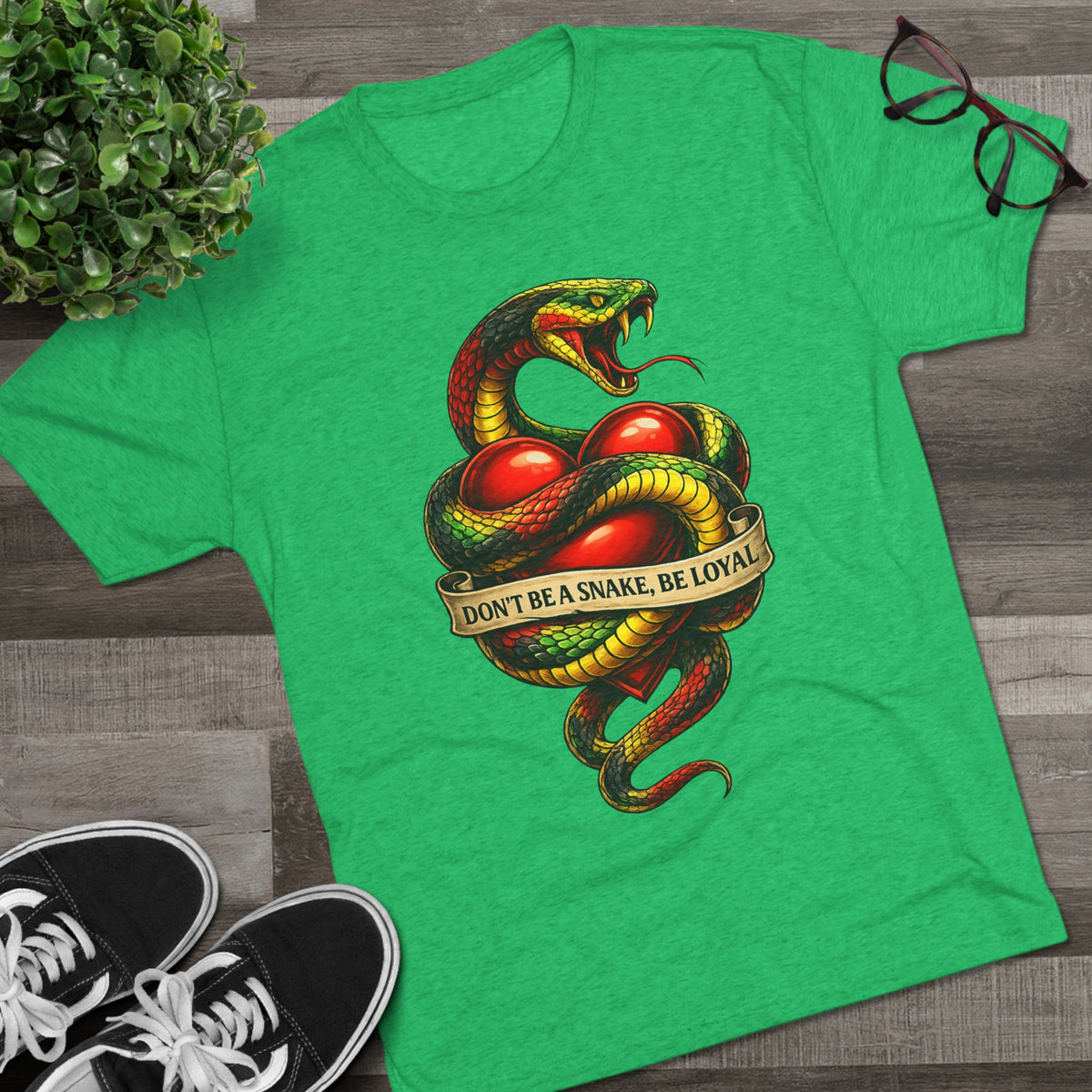 “Don’t Be A Snake, Be Loyal” Graphic Shirt (FUBAR Back Print)