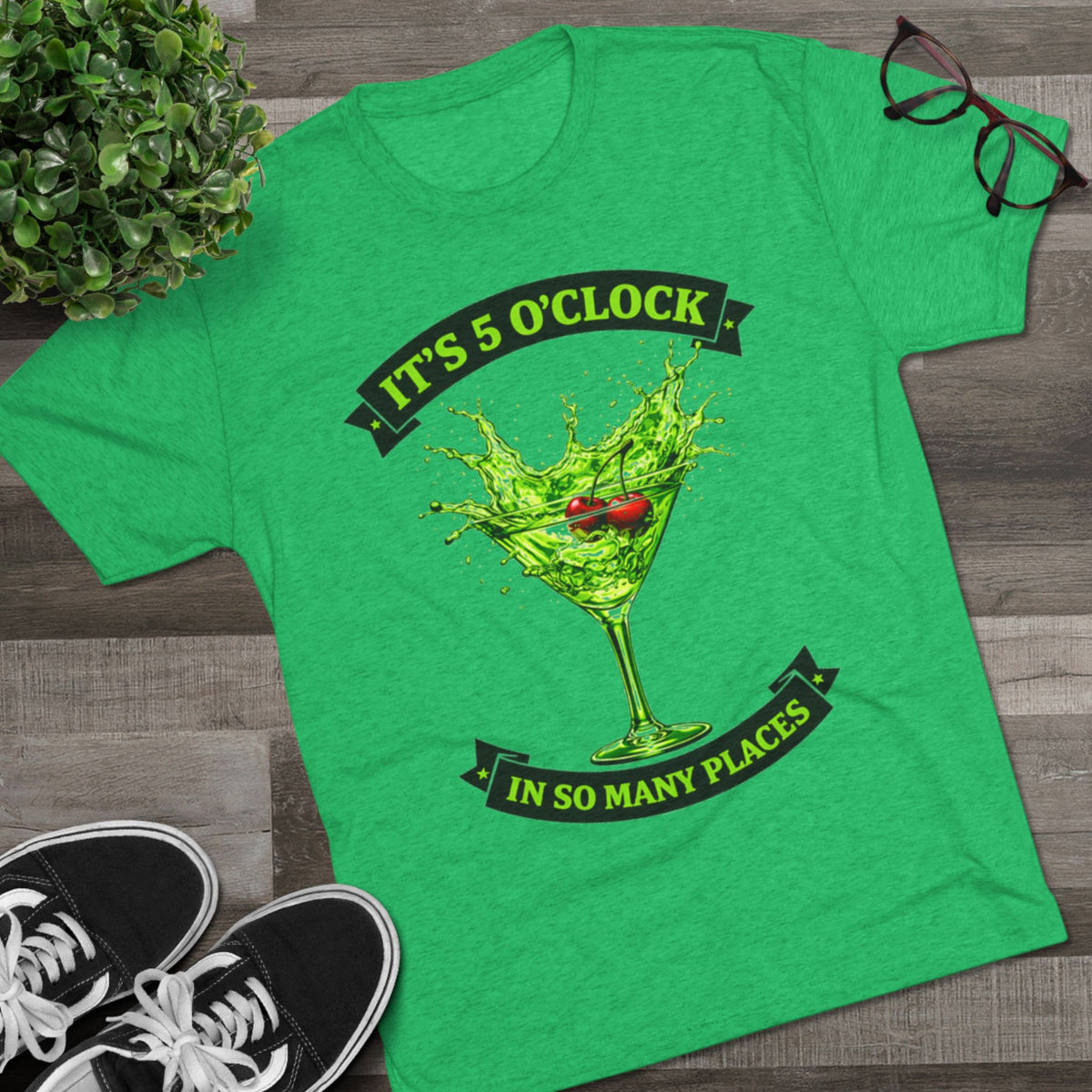"It's 5 O'Clock in So Many Places" Green Martini