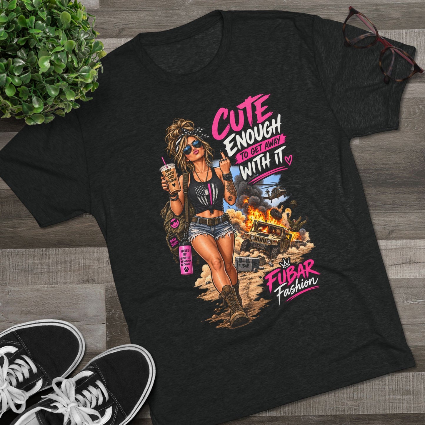Women's Cute Enough To Get Away With It Tee