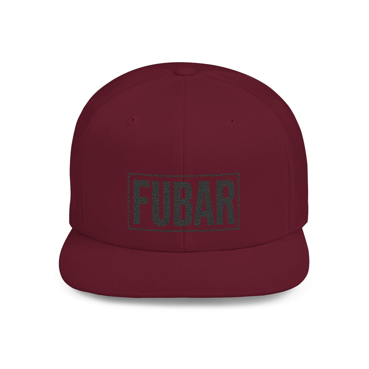 FUBAR Flat Bill Snapback Hat (Large FUBAR)