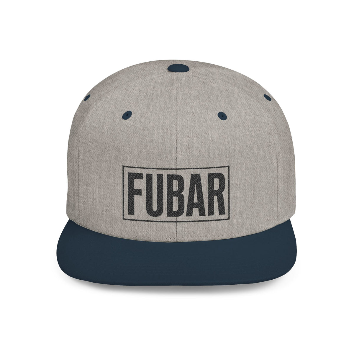 FUBAR Flat Bill Snapback Hat (Large FUBAR)