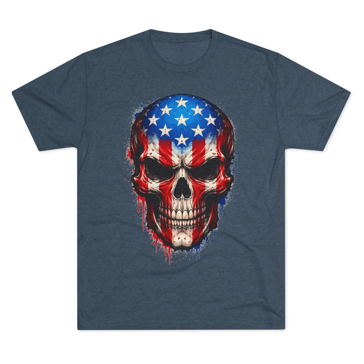 American Flag Skull T-Shirt — FUBAR Graphic Tee
