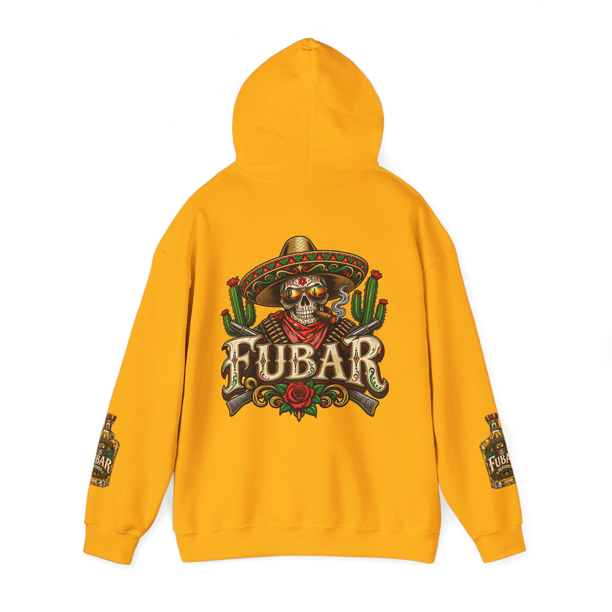 FUBAR Skull Hoodie – Day of the Dead Party Pullover