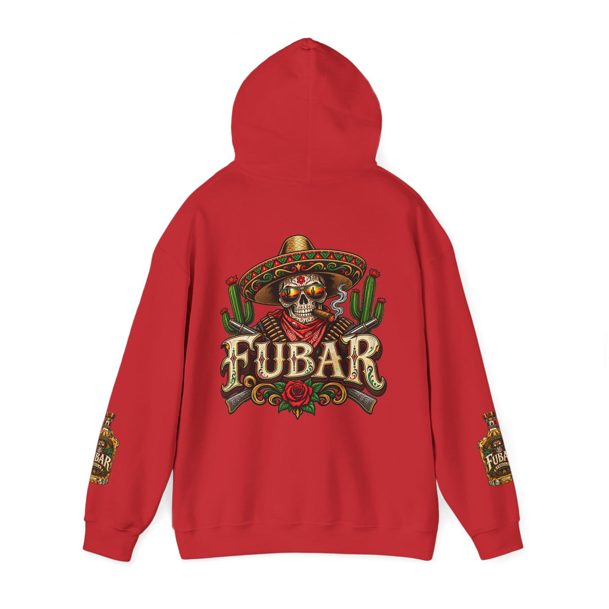 FUBAR Skull Hoodie – Day of the Dead Party Pullover