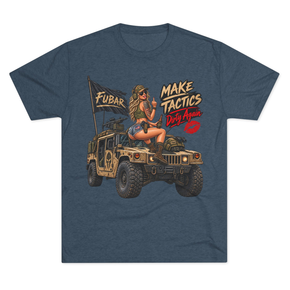 FUBAR Military Humvee Pinup Shirt