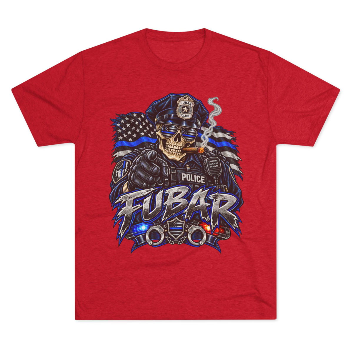 Police FUBAR Skull Tee