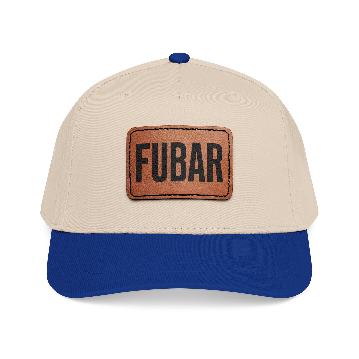 FUBAR Classic Leather Patch Hat