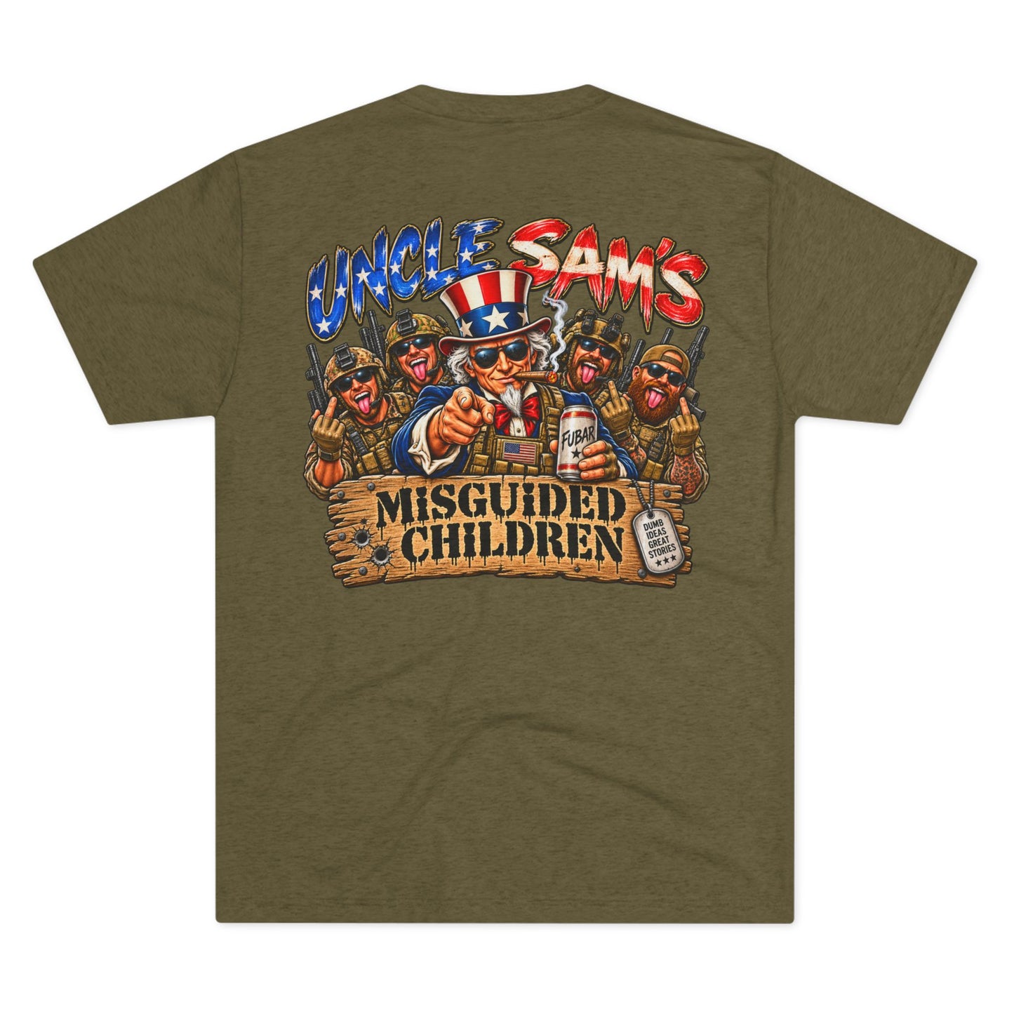 (Back Side) Uncle Sam's Misguided Children Graphic Tee