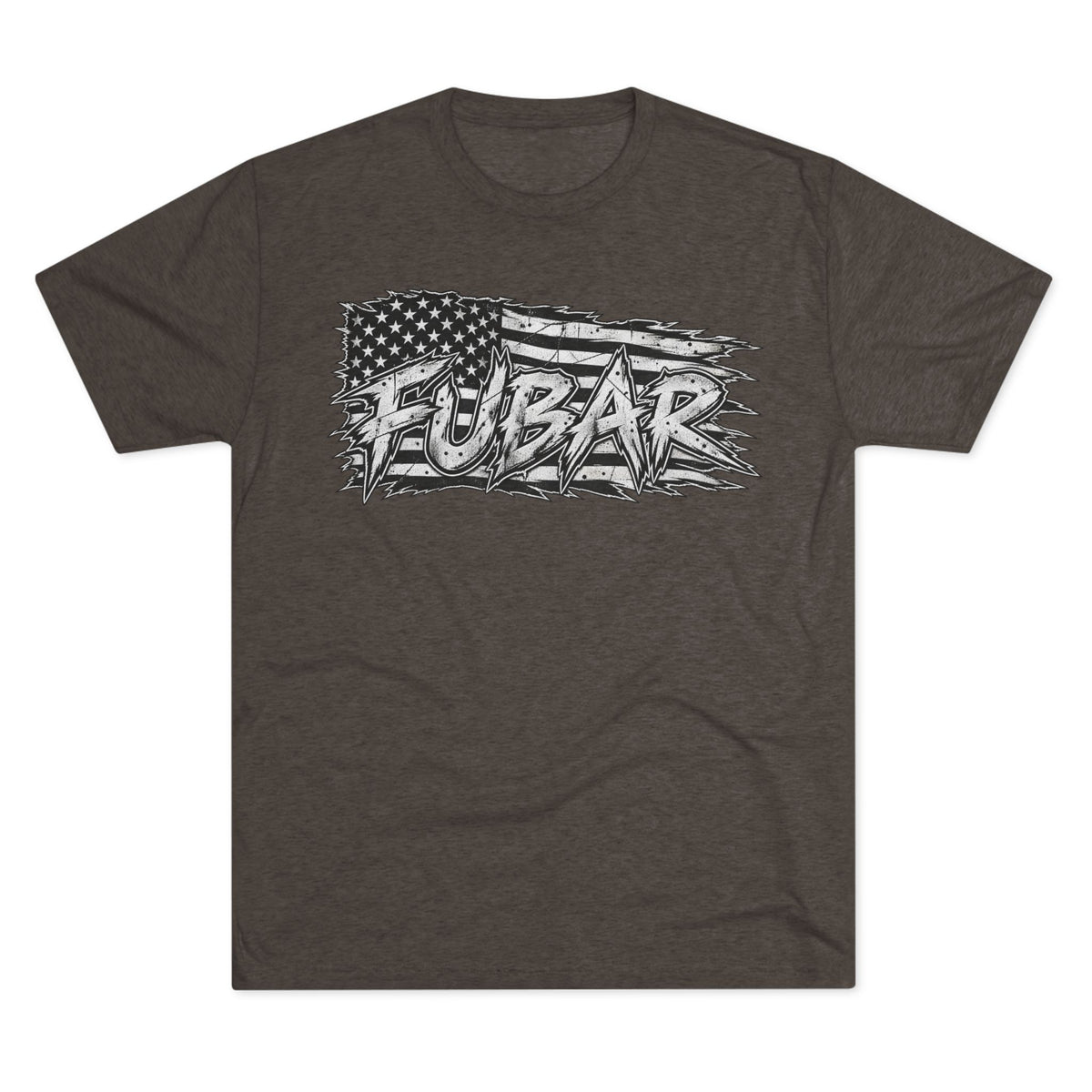 FUBAR Graphic Tee — Distressed American Flag Crew Shirt