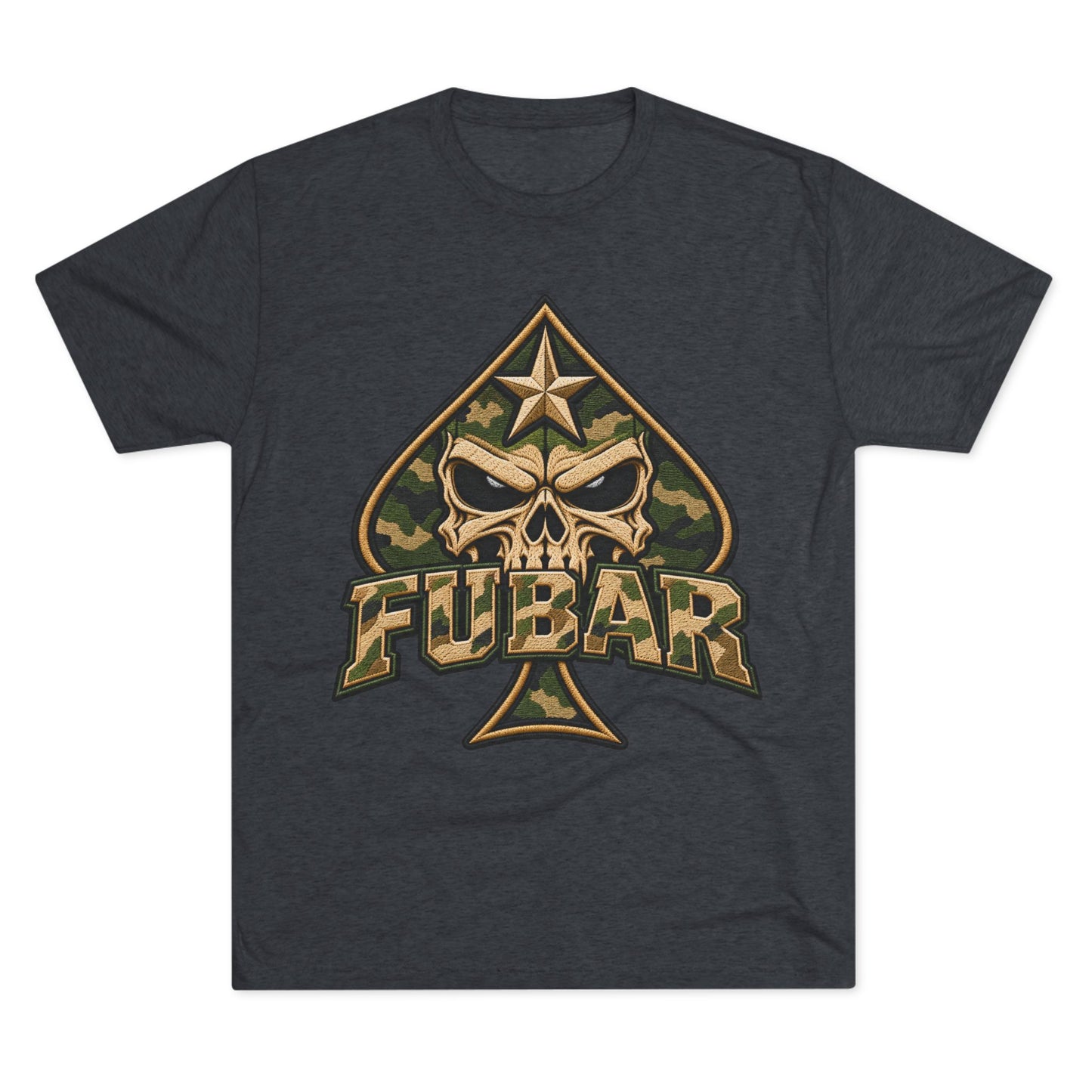 Military Ace Spade Graphic Shirt