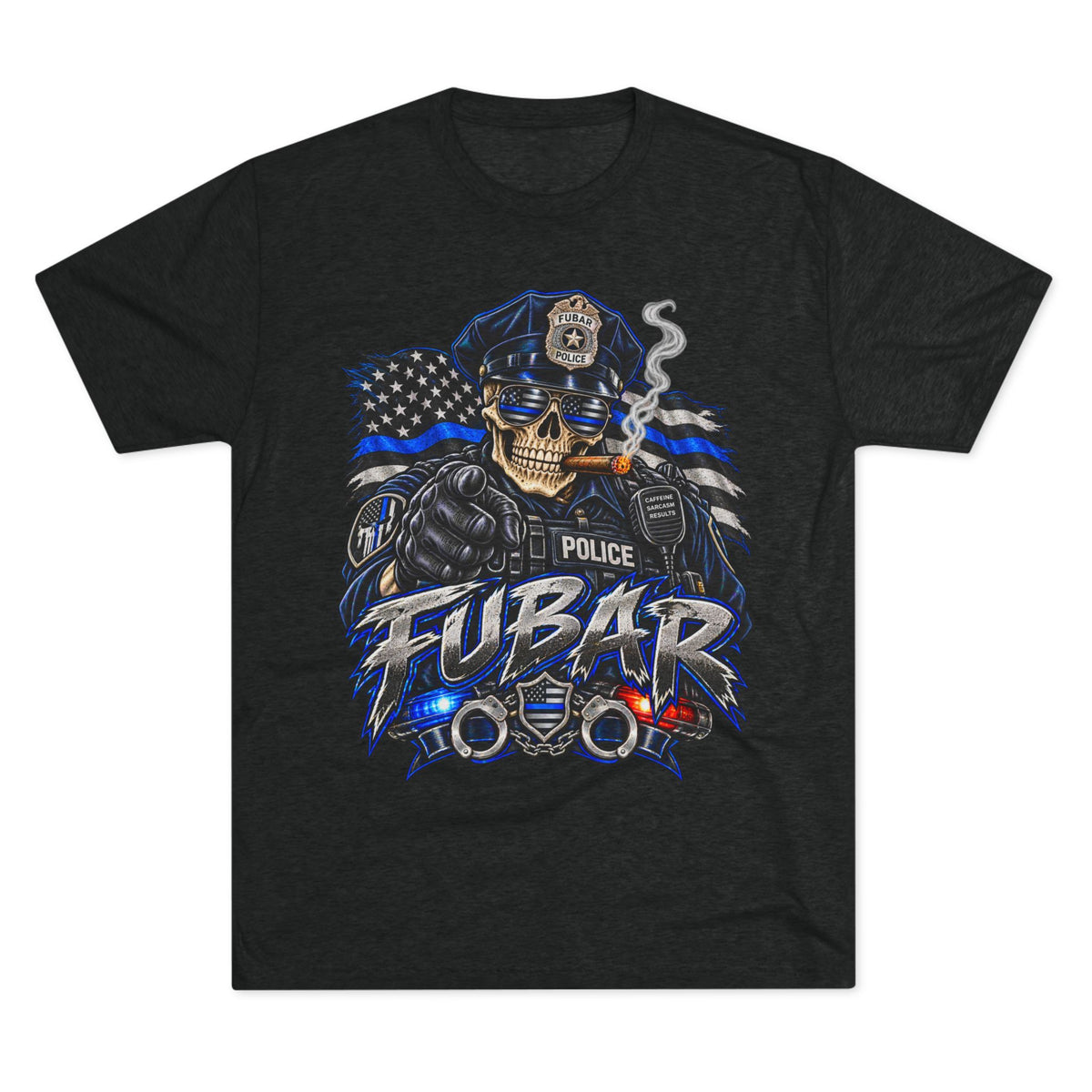 Police FUBAR Skull Tee