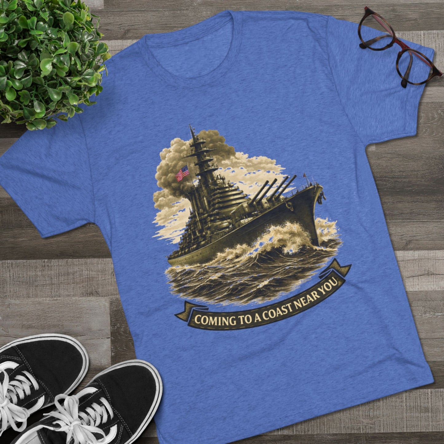 "Coming to a Coast Near You" Vintage Naval Graphic