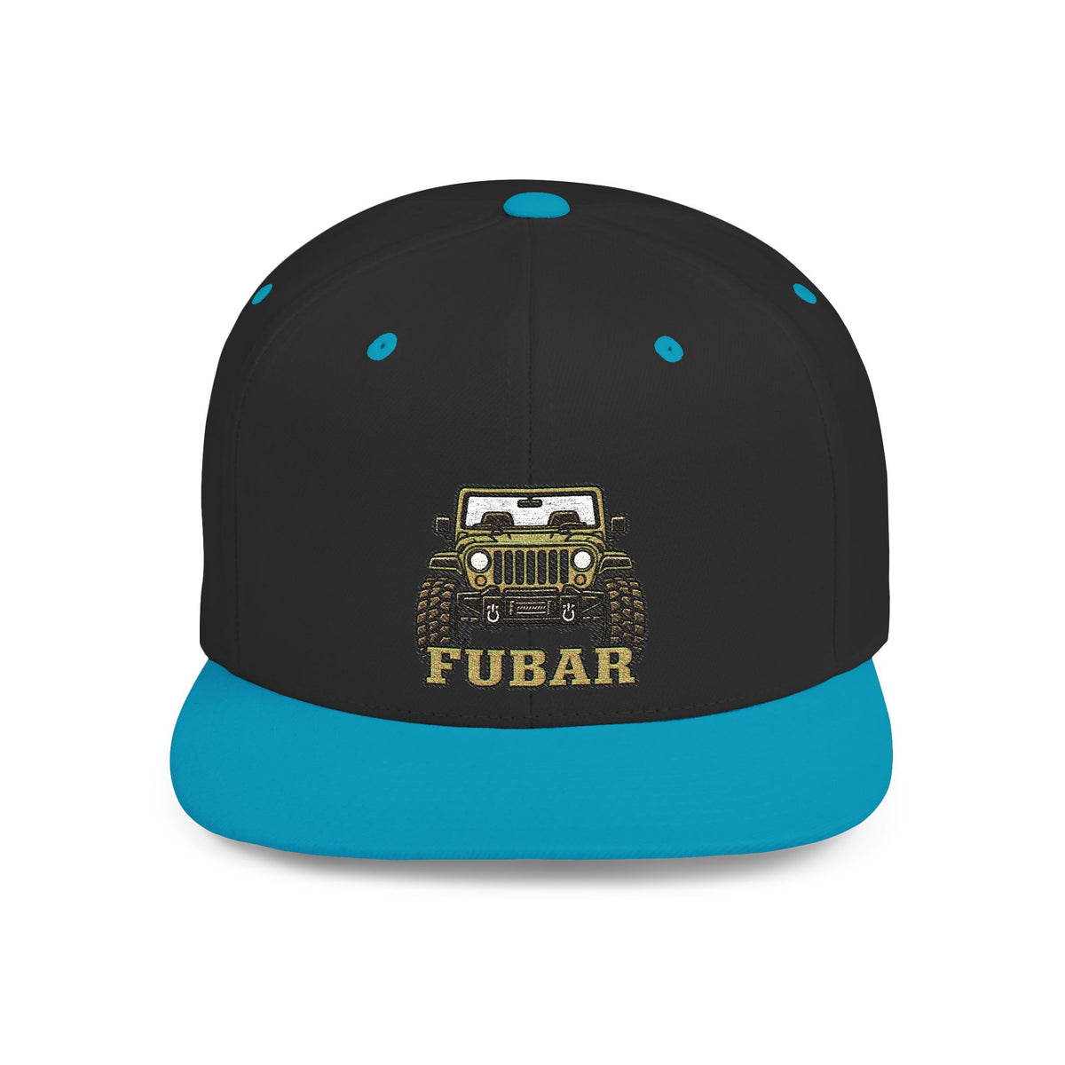 FUBAR Jeep Flat Bill Snapback Hat