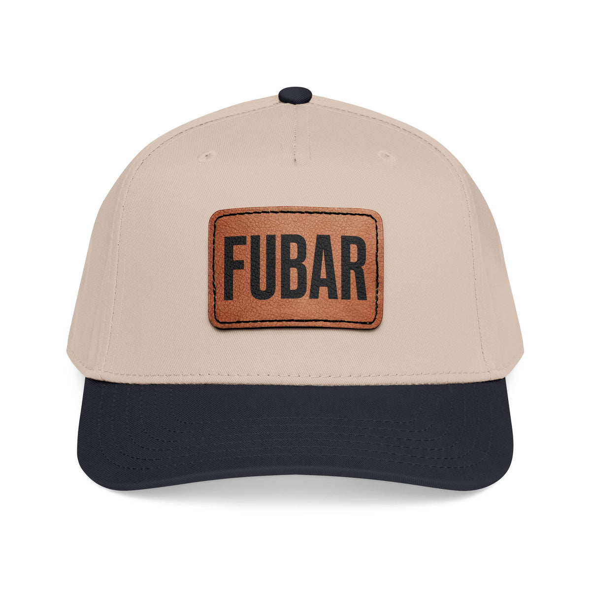 FUBAR Classic Leather Patch Hat