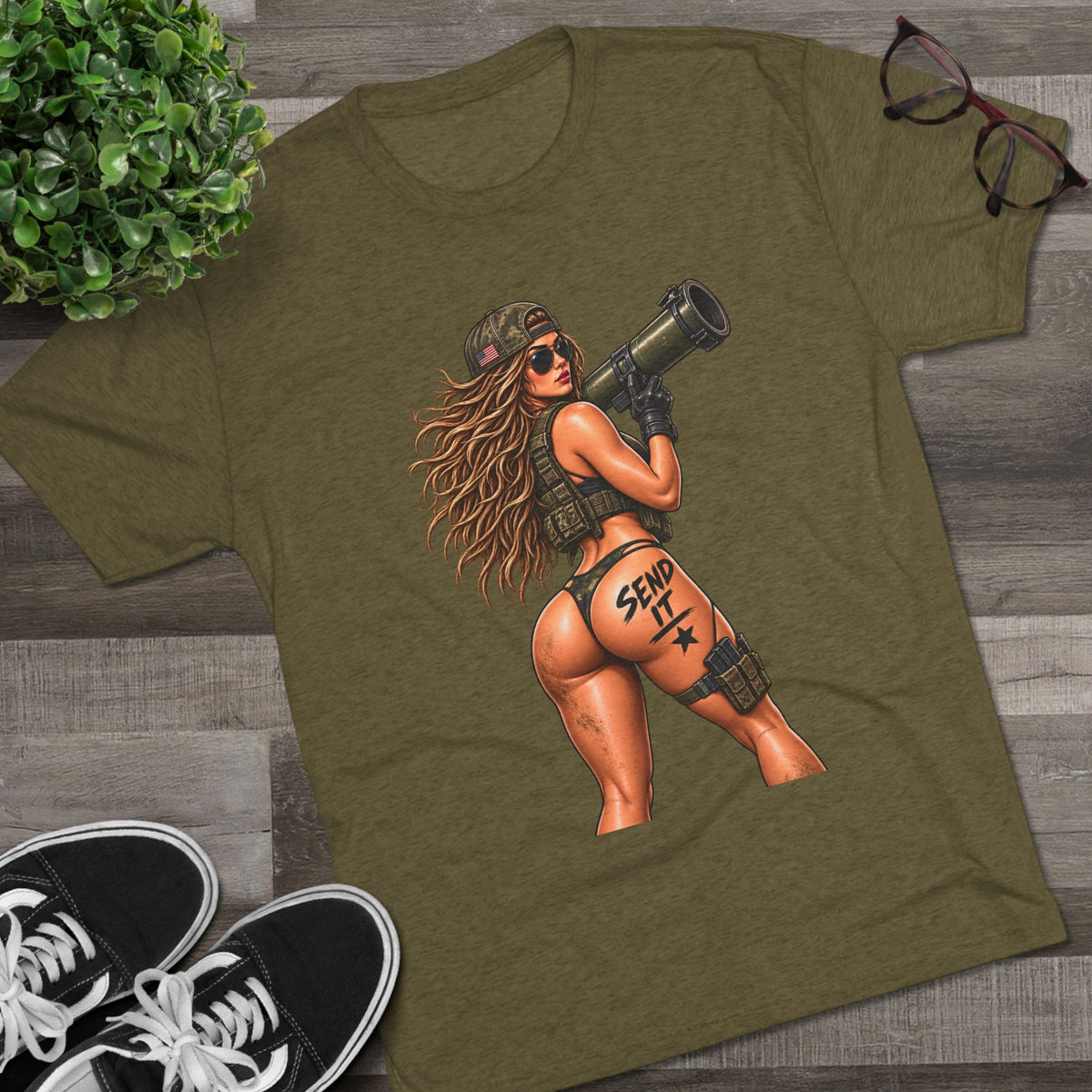 'Send It' RPG Girl & 'Have a Nice Day' Grenade Graphic