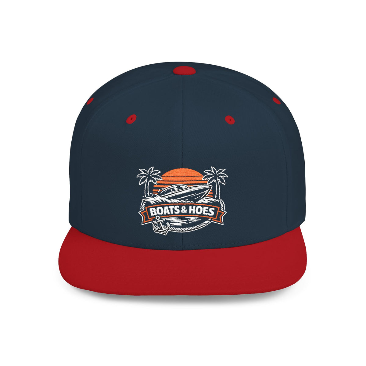 "Boats & Hoes" Tropical Logo Hat