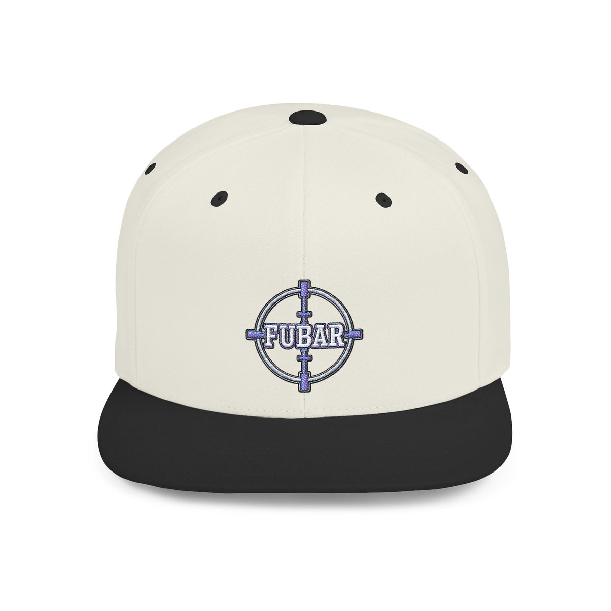 Snapback Hat — FUBAR Target Logo Flat-Bill Cap