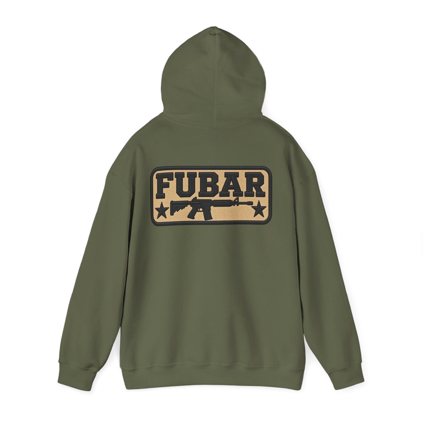 FUBAR Skull Hoodie – Tactical Skull & Rifle Graphic Pullover