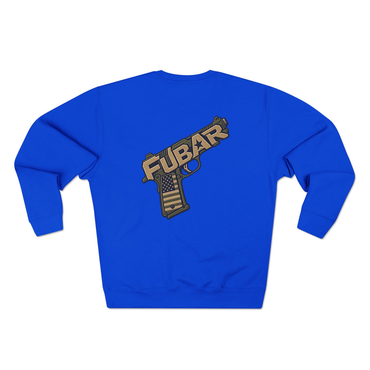 FUBAR Tactical Sweatshirt — Military-Inspired Crewneck with Rifle & Pistol Graphic