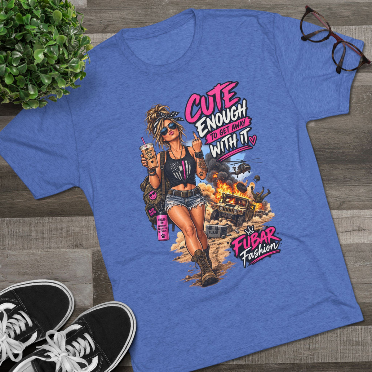 Women's Cute Enough To Get Away With It Tee