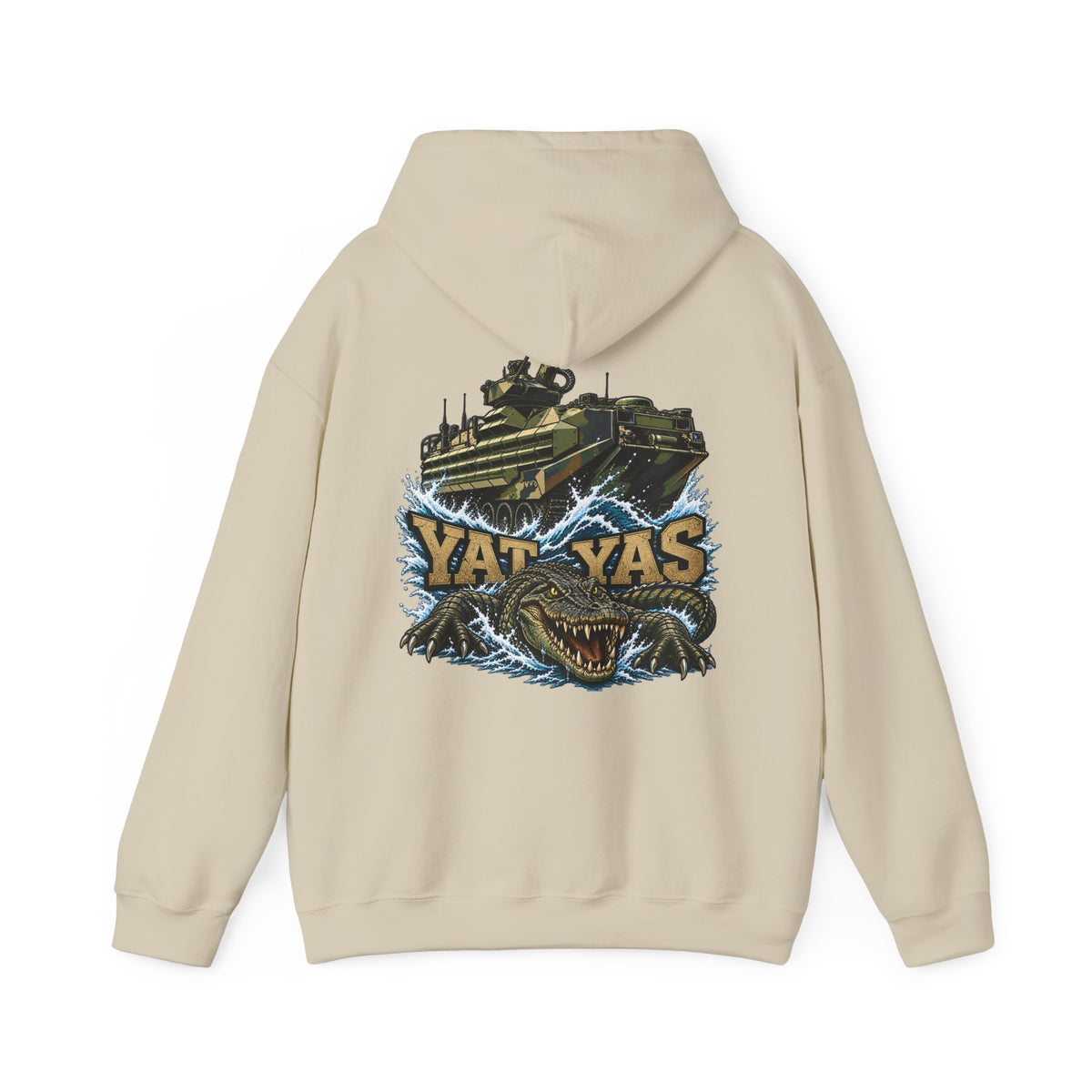 FUBAR Tactical Hoodie — "YAT YAS on Back" Graphic Pullover