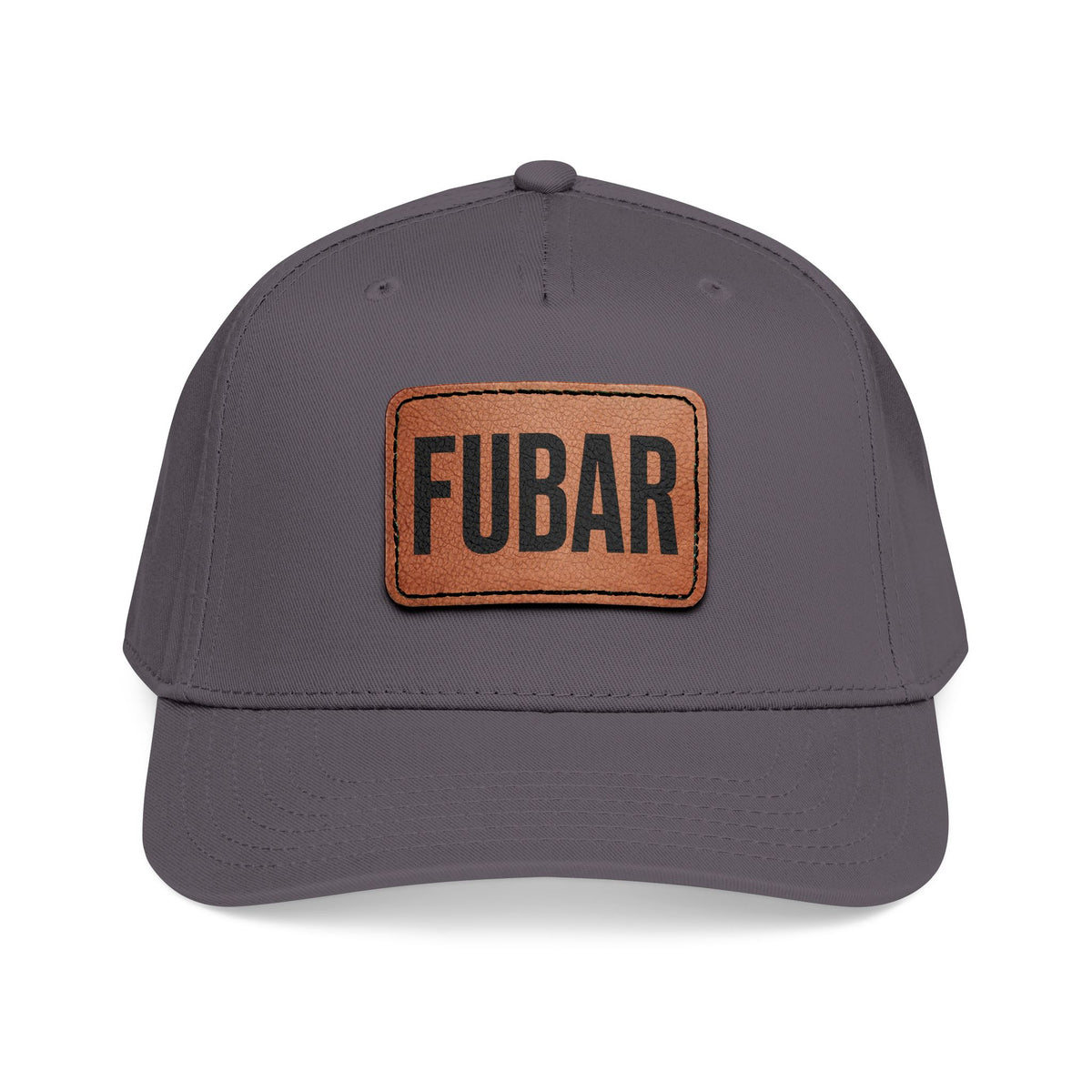 FUBAR Classic Leather Patch Hat