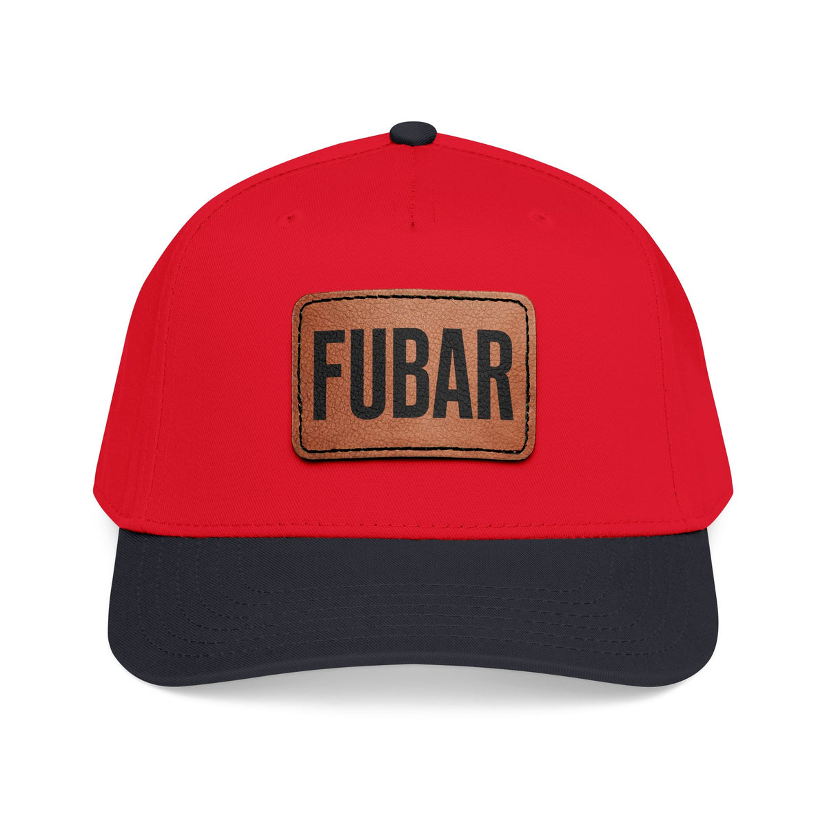 FUBAR Classic Leather Patch Hat