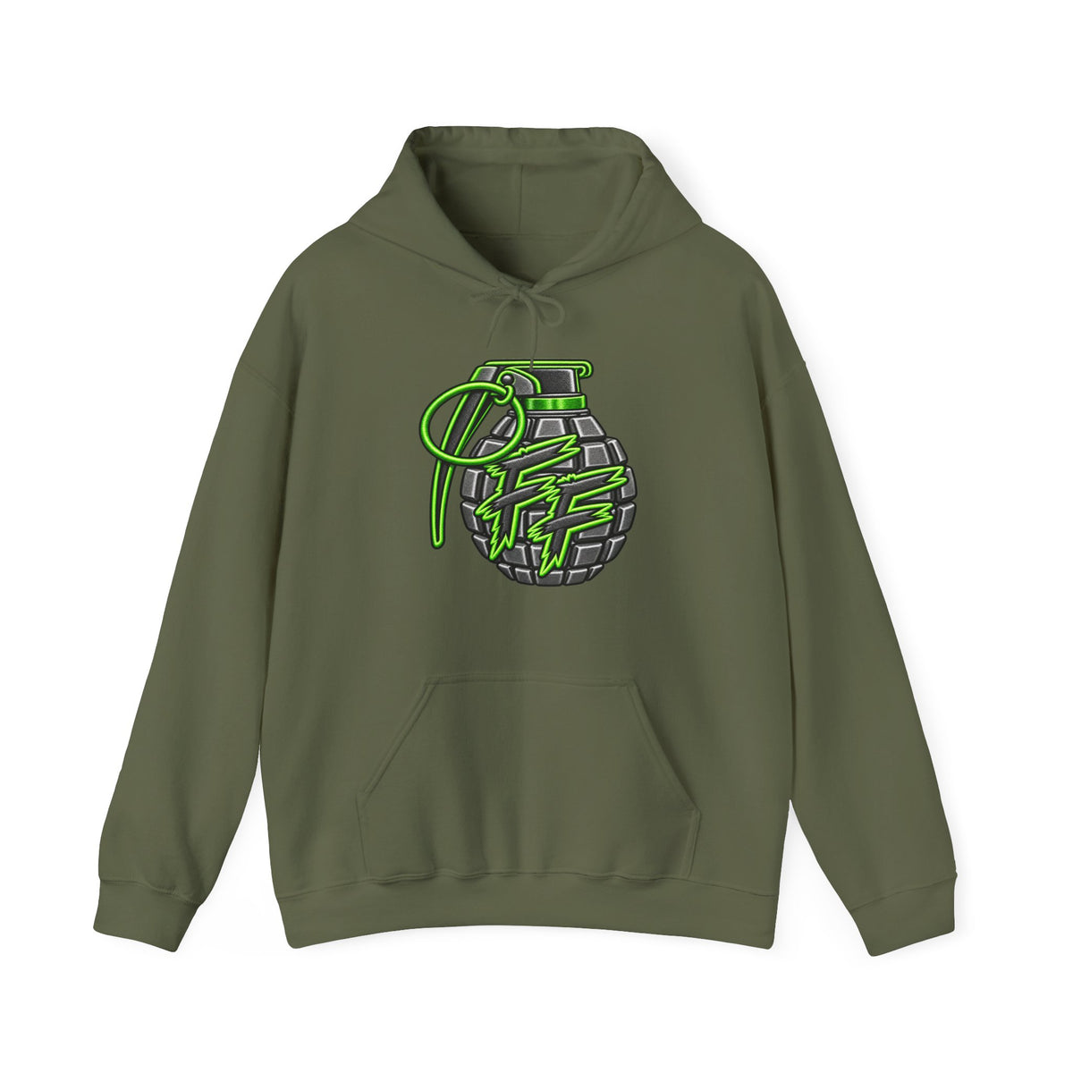 FUBAR Grenade Graphic Hoodie — Military-Inspired Tactical Streetwear