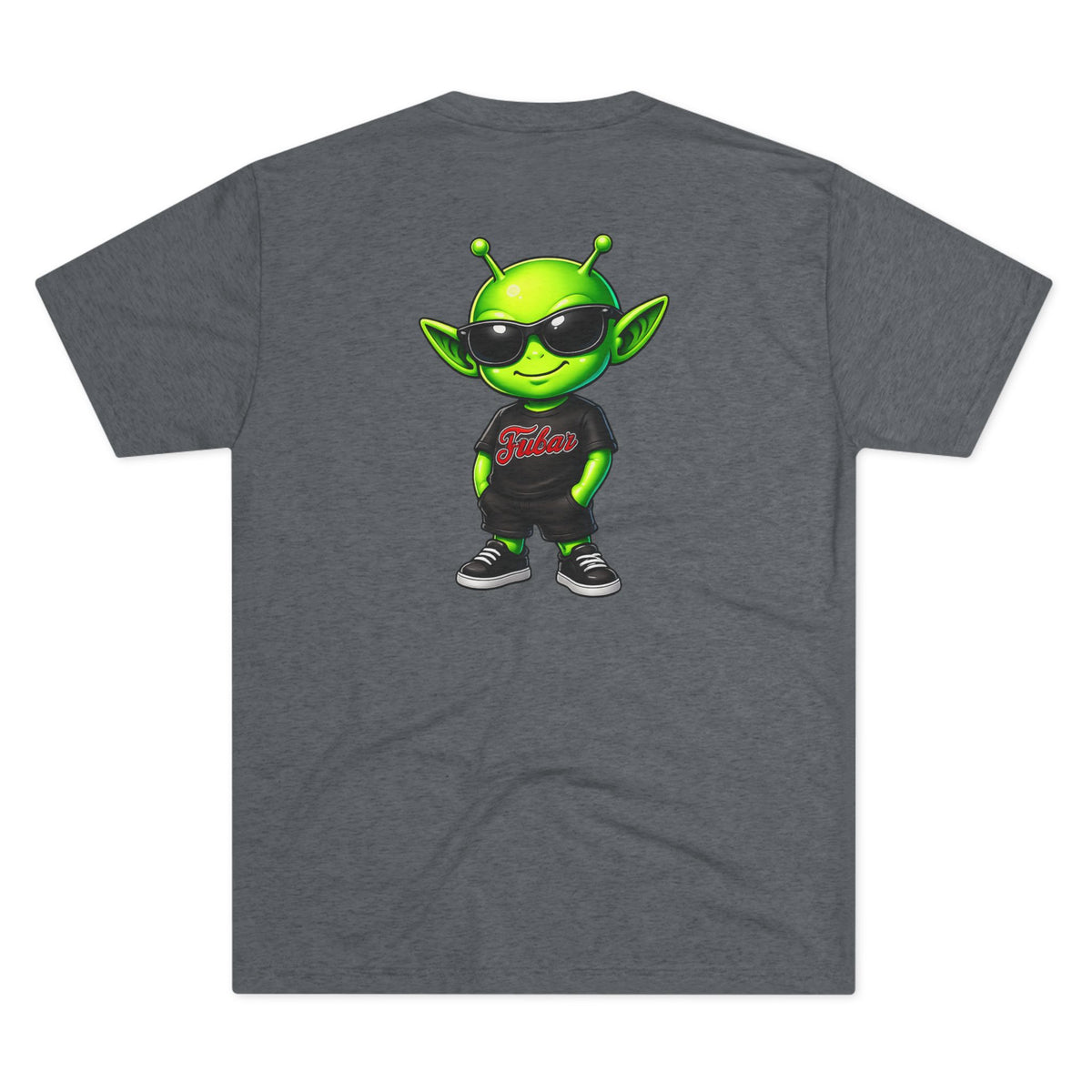 Distressed American Flag & Neon Green Script