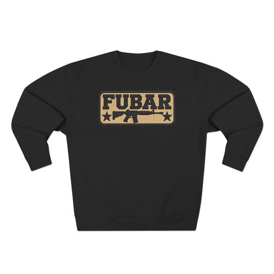 FUBAR Tactical Sweatshirt — Military-Inspired Crewneck with Rifle & Pistol Graphic