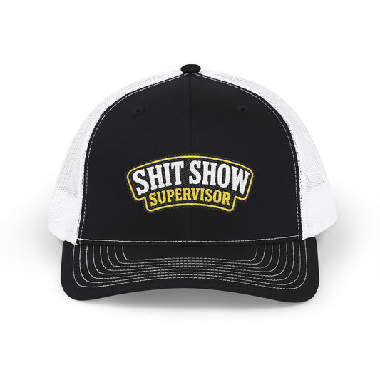 Richardson Trucker Cap — "Shit Show Supervisor" Embroidered