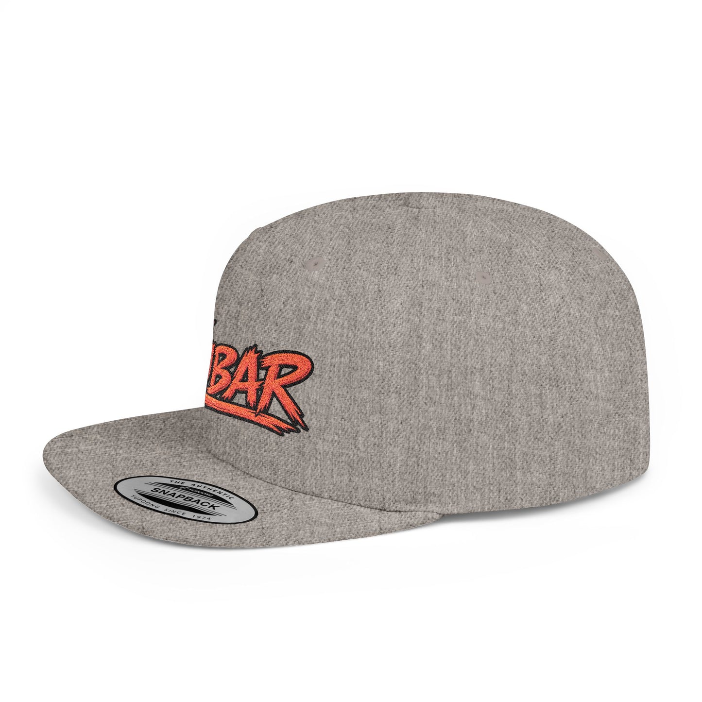 FUBAR Retro Script Flat Bill Snapback Hat