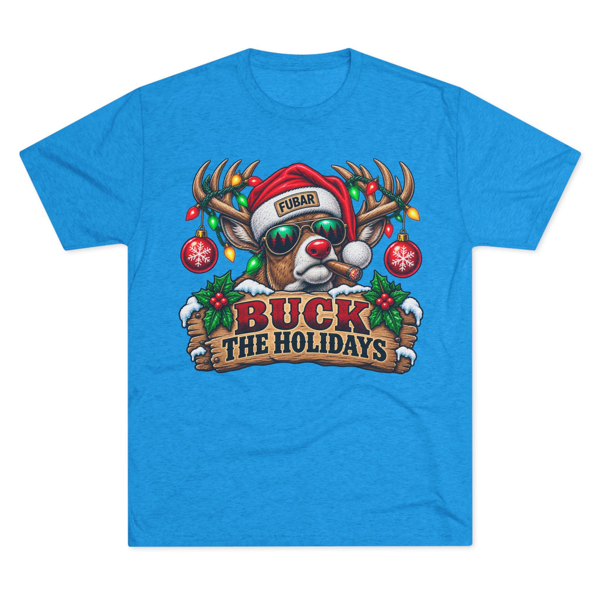 Buck the Holidays Reindeer T‑Shirt