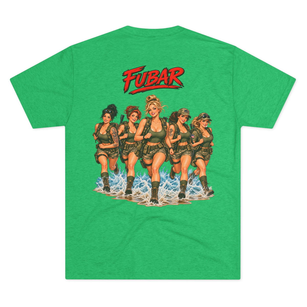 FUBAR Military Graphic Tee — Female Beach Run