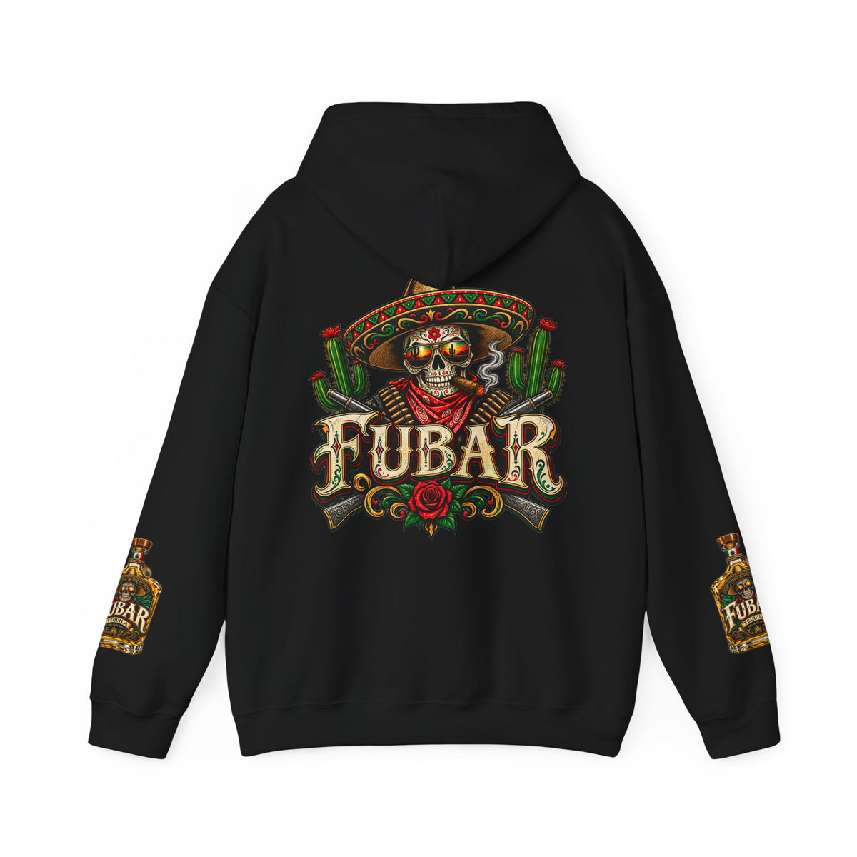 FUBAR Skull Hoodie – Day of the Dead Party Pullover
