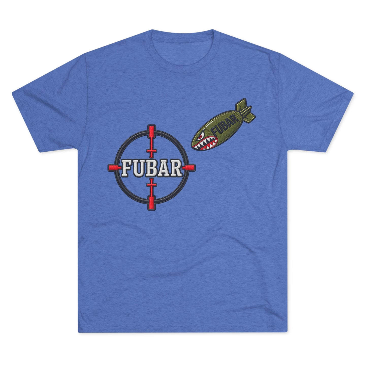 Military Inspired Bomb & Star Emblem T-Shirt