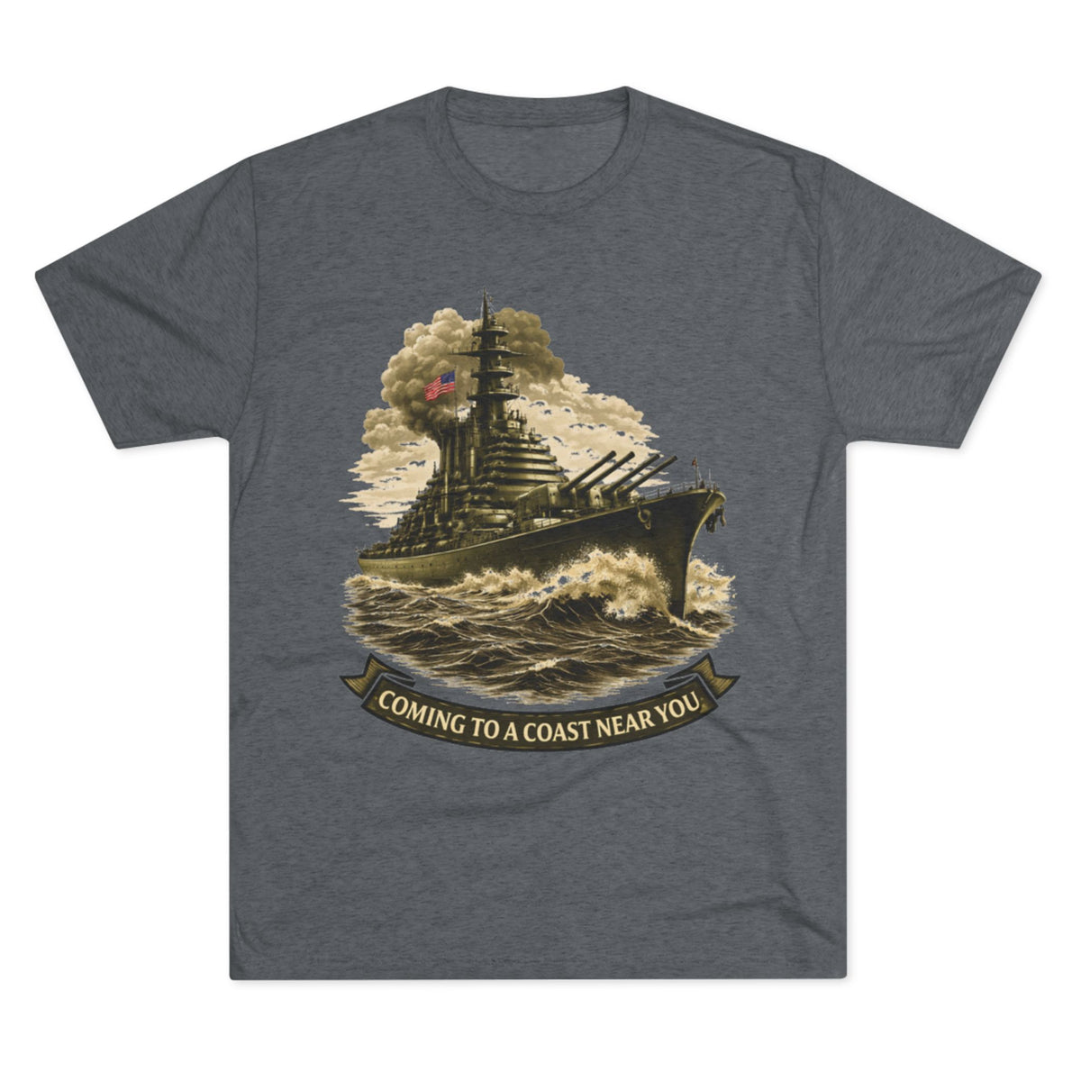 "Coming to a Coast Near You" Vintage Naval Graphic