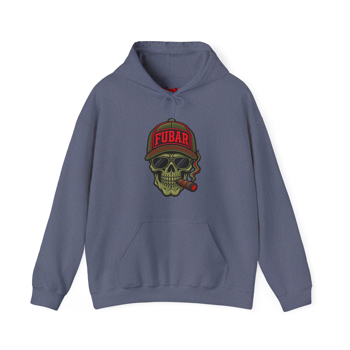 FUBAR Skull Hoodie – Tactical Skull & Rifle Graphic Pullover