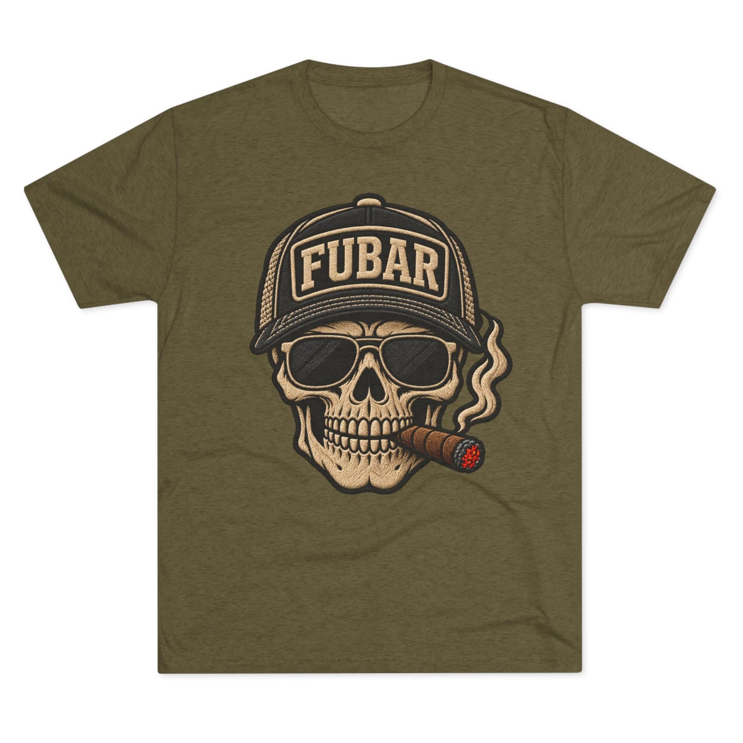 FUBAR Skull Cigar T-Shirt